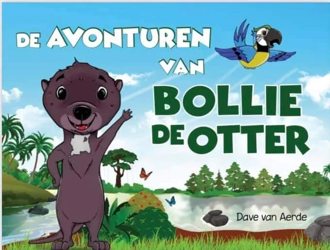Cover of the children's book “De Avonturen van Bollie de Otter” by Dave van Aerde